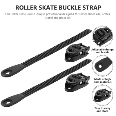 2 Sets Shoe Laces Professional Buckle Straps Adjust Roller Skate Shoes Ice Skates Fixing Skating