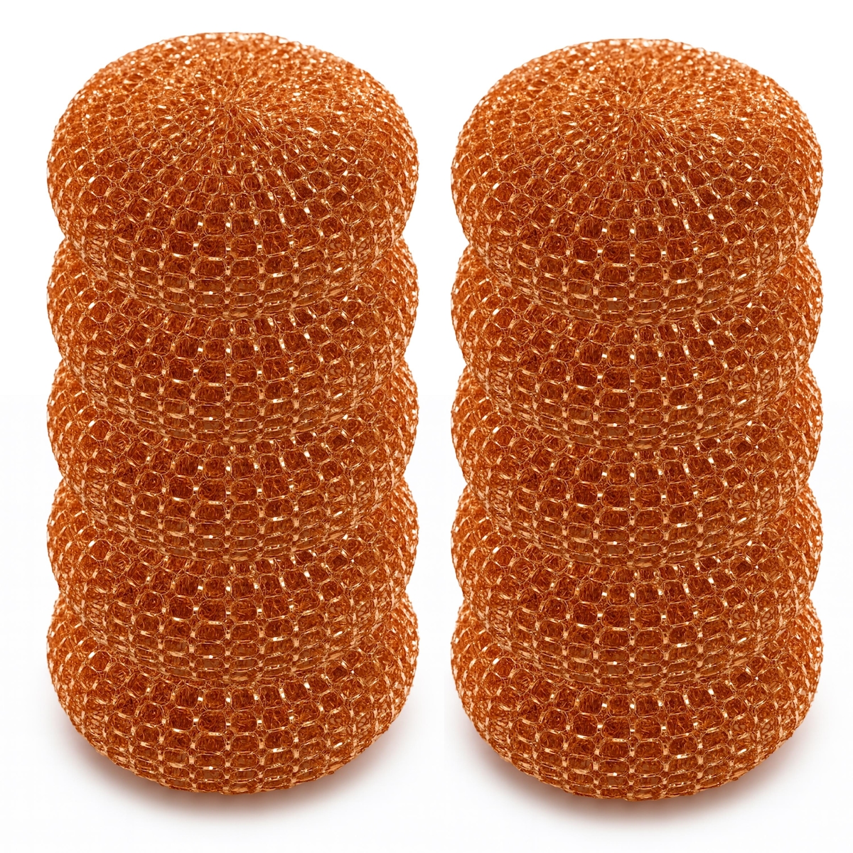 10er Set Topfreiniger Verkupfert Topfreiniger Scheuerspirale Scheuerschwamm Topfreiniger Topfkratzer Reinigungsschwamm Metallreiniger Verkupfert Kupfe Image