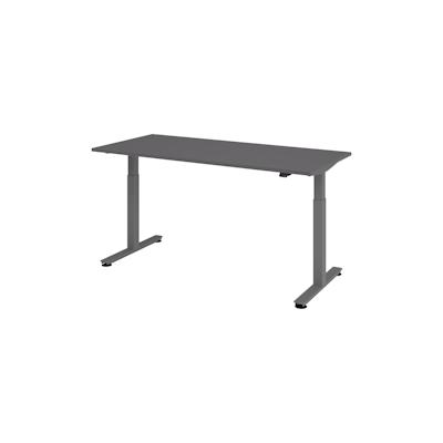 bümö elektrisch höhenverstellbarer Schreibtisch Graphit 180x80 cm, Gestell: Graphit - Büroschreibtisch höhenverstellbar elektrisch, elektrischer Image