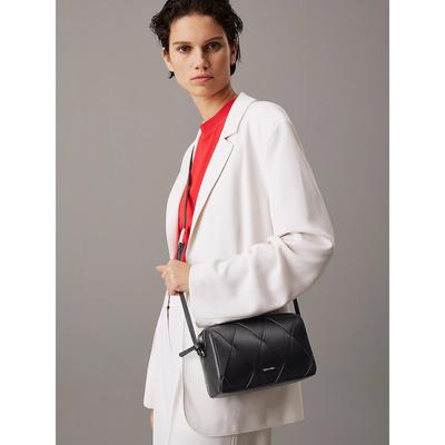 Camera Bag with Shoulder Strap and Woven Look