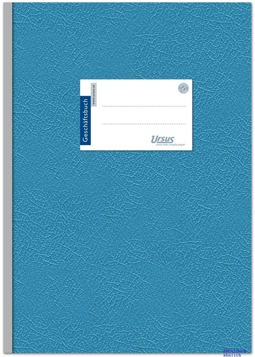 Ursus Geschäftsbuch A4 70g/qm Hartpappe 96 Blatt liniert Packung mit 5 Stück Image