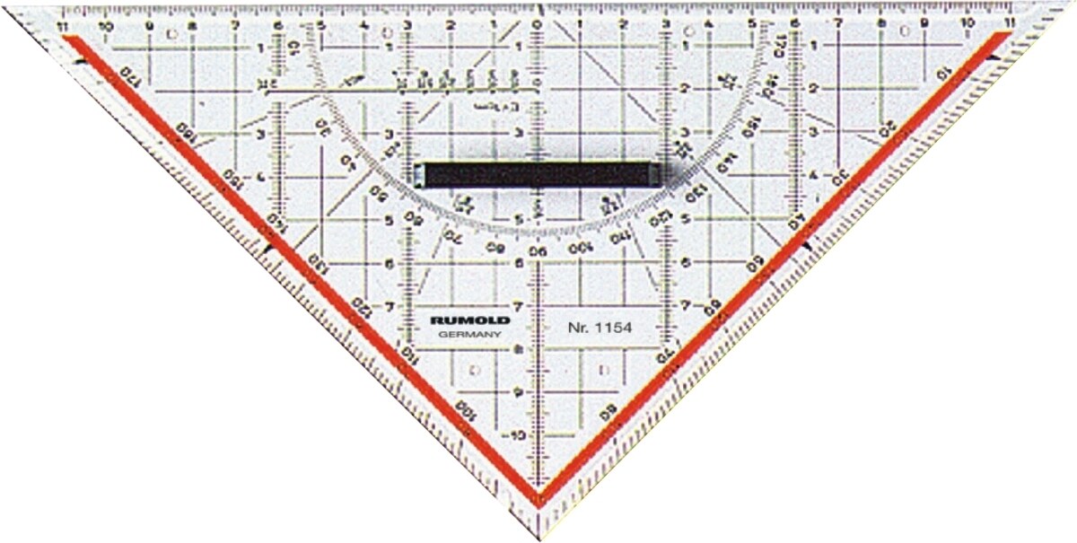 RUMOLD Geometrie-Dreieck 25cm mit Griff Packung mit 10 Stück Image