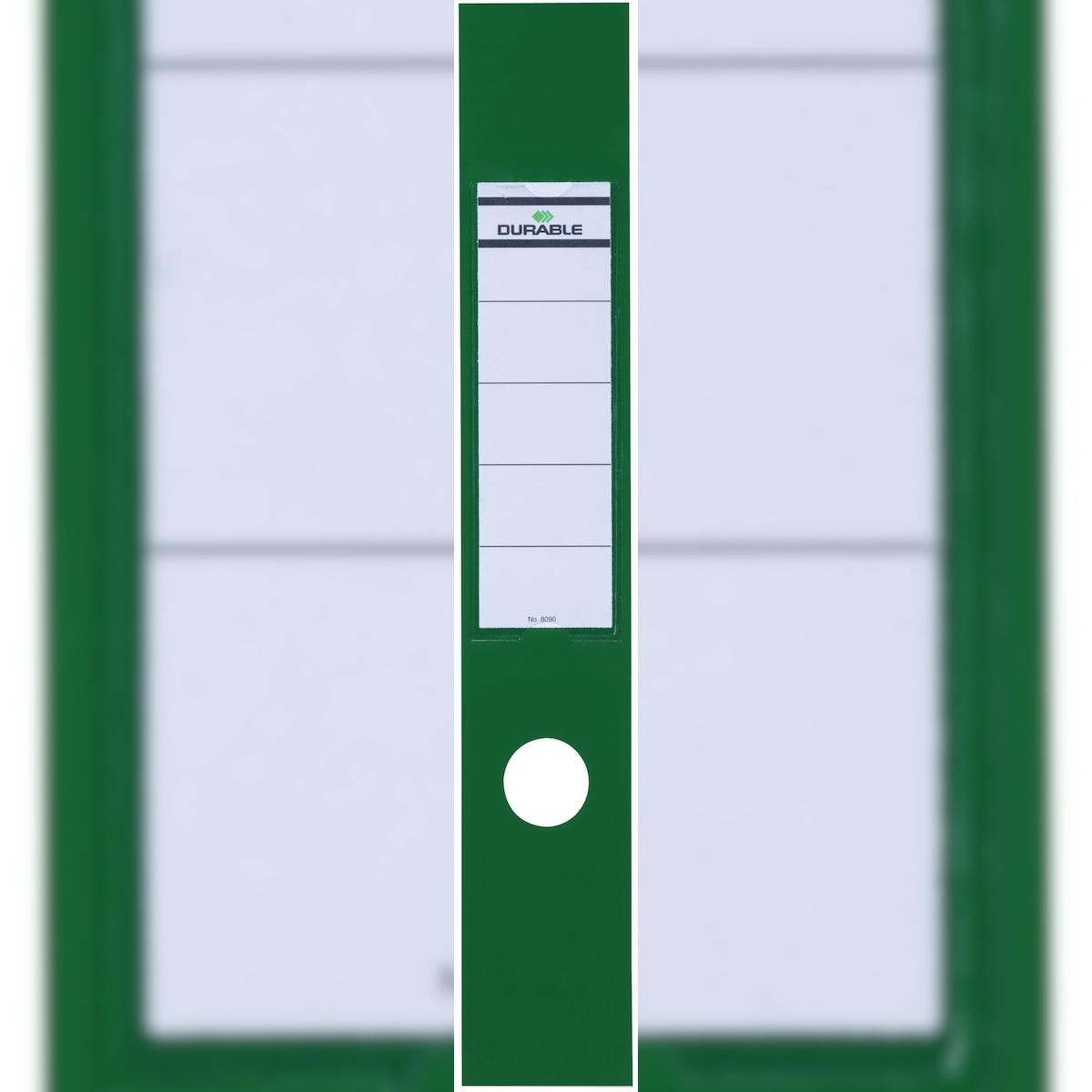 Durable Ordnerrückenschild Ordofix breit 60x390mm grün VE=10x10 Stück Image