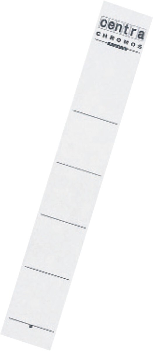 Centra Rückenschilder zum Einstecken 30x190mm VE=10x10 Stück weiß Image