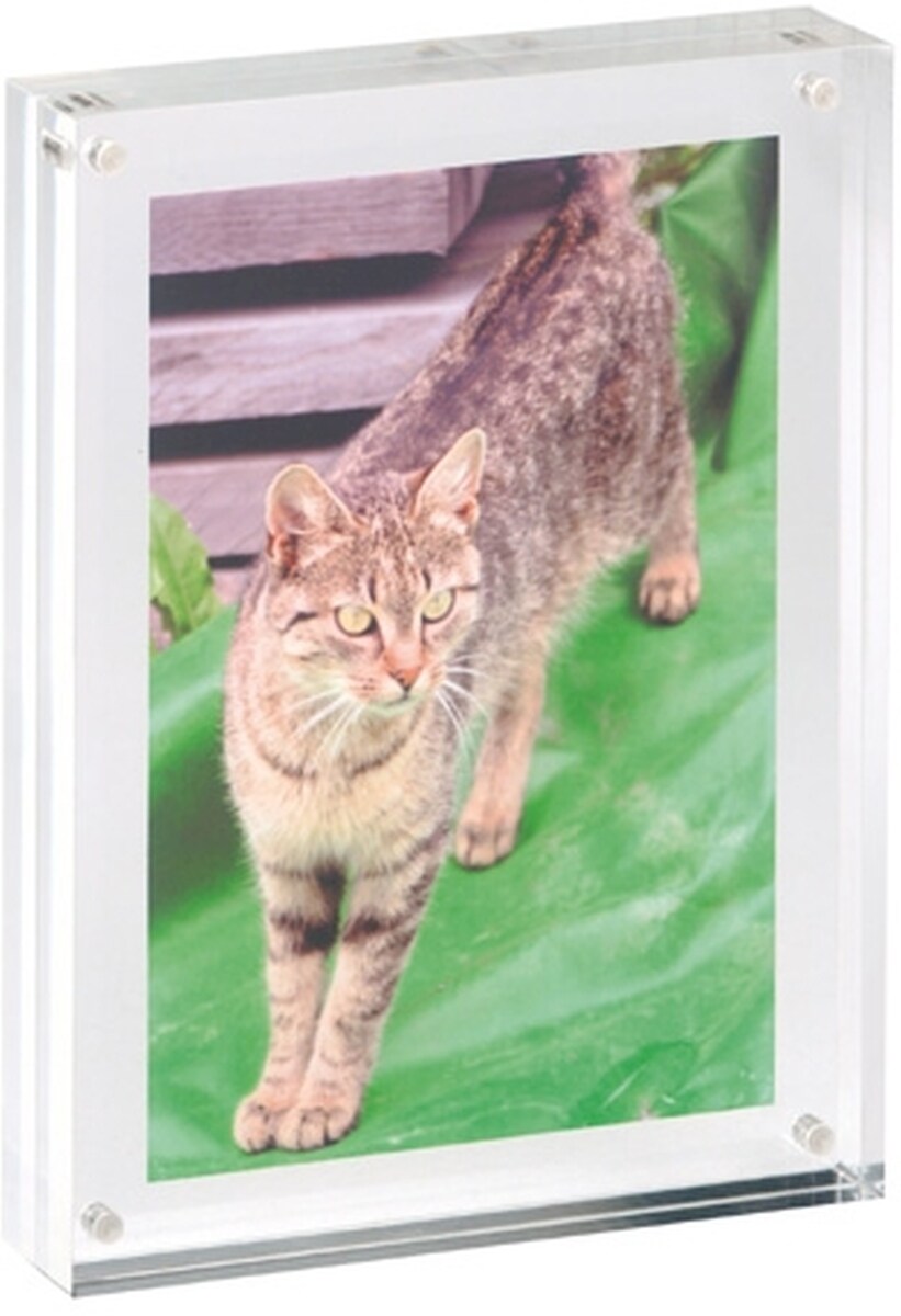 MAUL Bilderhalter Acryl 17,8x12,7x3cm glasklar Packung mit 6 Stück Image