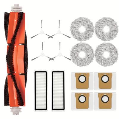 TEMU Spare Parts For Xiaomi Robot Vacuum, Suitable For X20 + / X20 Plus / X10+ Models, Main Side Brush Hepa Filter Mop Cloth Dust Bag Replacement Part Image
