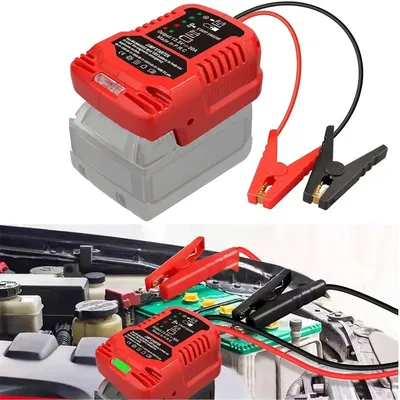 ﻿ Car Jump Starters Adapter for Milwaukee 18V Battery 11 Gauge Car Battery Jump Starter Automotive