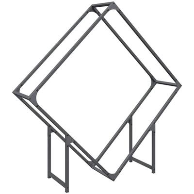 Vidaxl - Brennholzregal Anthrazit 100x25x100 cm Kaltgewalzter Stahl Image