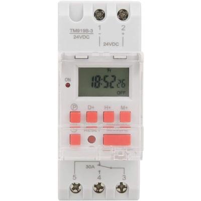 Dc 24V 30A Wöchentlicher 12/24-Stunden-Timer-Schalter lcd Ein Aus Programmierbares Image