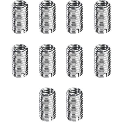 10-teiliger M8/M10-Gewindeeinsatz, selbstschneidender Gewindeeinsatz, Schraubenmuttern M8 x 1,25 mm Image