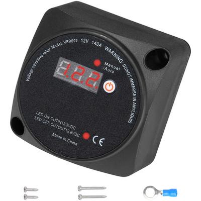 Mophorn Dual-Batterie-Isolator-Kit, 12 V, 140 Ampere, manueller und automatischer Modus VSR mit Image