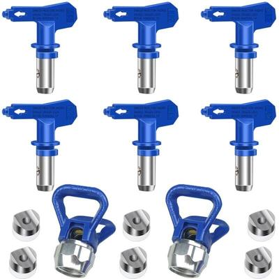 Dolaso - 6er-Pack umkehrbare Airless-Spritzdüsen, Airless-Farbspritzpistolen, Spritzteile für Image