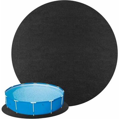 SNQ - Schwimmbad-Bodenmatte, 4 x 4 m Schwimmbad-Bodenmatte, Whirlpool-Matte, runde Poolmatte für Image