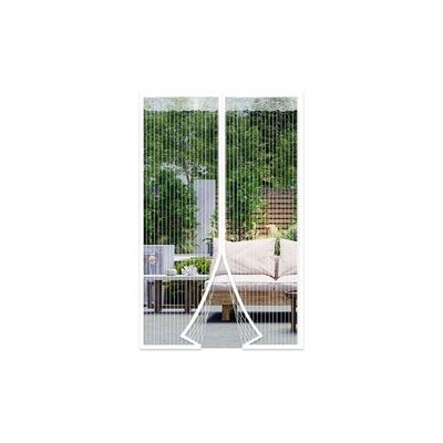 140x220CM Magnetische Fliegengittertür, Fliegenschutz-Türvorhang, Selbstschließend, Image