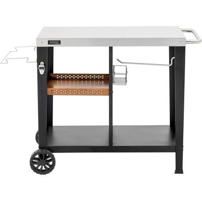 Grill-Beistellwagen 'Gelia' 117 x 59 cm - Edelstahl - Schwarz Image