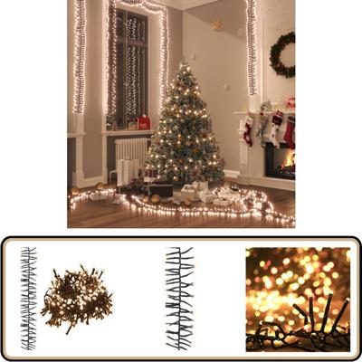 Vidaxl - LED-Lichterkette mit 3000 LEDs Warmweiß 23 m pvc - Weihnachtsdeko - LED-Lichtringe Image