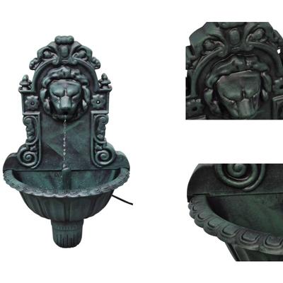 Brunnen & Wasserfälle - Living Wandbrunnen Löwenkopf Design - Grün Image