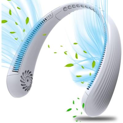 Tragbarer Halsventilator, USB-Ventilator 4000mAh bladeless lautlose menschliche Halskette Image