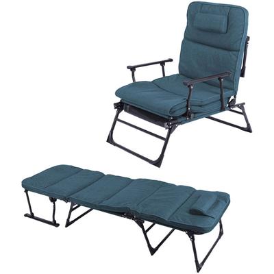 2 in 1 Gartenliege/Ruheliege/Sanitätsliege schwarz-MGM5000B-Gästeliege Image