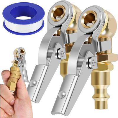 2 Stück Luftfutter 1/4 Zoll npt Auto-Ventilhebelkappe Messing Schnellverbindung mit Clip 150–250 Image
