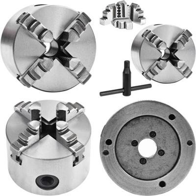 Vidaxl - 4-Backen-Drehfutter Selbstzentrierend 80 mm Stahl - Drehfutter - Backenfutter - Home & Image