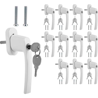 Fenstergriff Aluminium Fenstersicherung Abschließbarer Kindersicherung Gekippt und Geschlossen mit Image