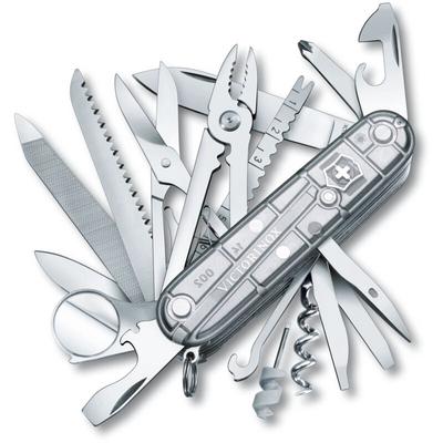 Victorinox - Schweizer Taschenmesser Swiss Champ 1.6794.T7 Silber / Transparent mit 31 Funktionen Image