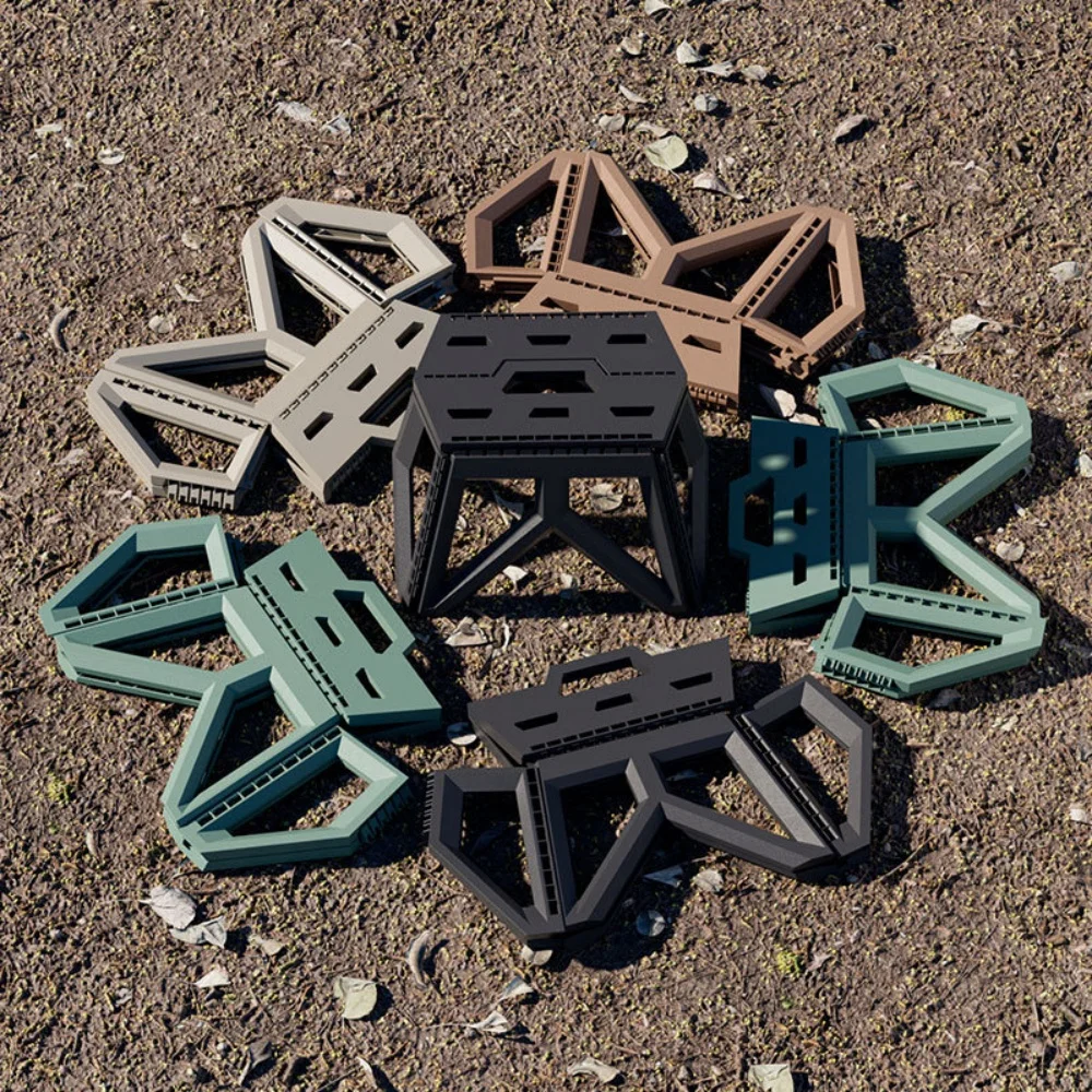 Outdoor Kleiner Hocker Tragbarer Klapphocker Hochbelastbarer langlebiger kleiner Stuhl Angelhocker Strandhocker Campinghocker Zuhause