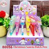 Gelschreiber Sanrio Hello Kitty 48 Stück Weihnachtsserie Kawaii Cinnamoroll Kuromi 0,5 schwarze Nachfüllung gepresster Signaturstift Studentengeschenk