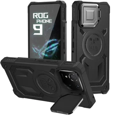HARUINO For Asus ROG Phone 9 Pro/ROG8 Pro Phone Case Lens Protection Bracket ROG Phone 8 9FE Armor Anti Drop Protective Cover