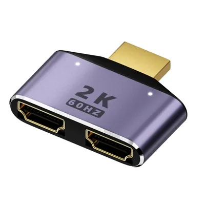 XD99 2K HDMI-kompatibel Splitter FullHD 1080P Video HDMI-kompatibel Splitter 1X2 Split 1 in 2 out Image