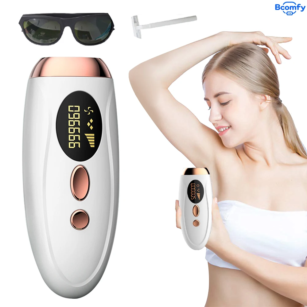 Laser-Epilierer für den Körper 999999 Blitze Epilierer Permanente Laser Schmerzlose Haarentfernung für Frauen Körper Gesichtsbeine Bikinizone Image