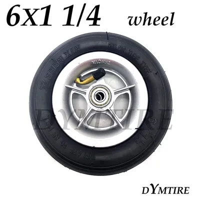 6 Zoll 6x1 1/4 Rad für Mini-Gas-Elektroroller, zusammenklappbares E-Bike, 6x1,25 Innen-Außenreifen