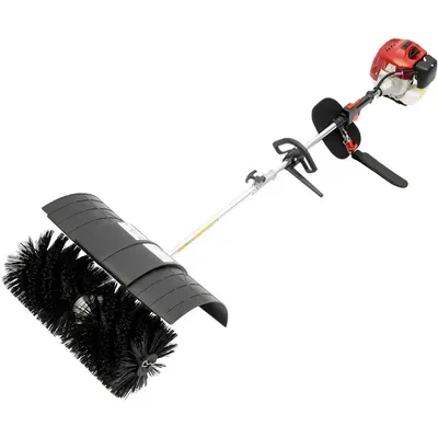 52CC 2 Stroke Gas Handheld Sweeper Broom, 2.3HP Side-Mounted Power Sweeper, 1700W Artificial Lawn