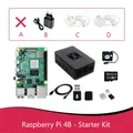 Starter Kit Raspberry Pi 4 (custodia + ventola + scheda SD + alimentatore + cavo micro) Scheda Pi 4B RAM 8 GB 4 GB 2 GB più veloce di 3B+