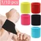 1/10 pièces poignet bande de soutien bracelet Sport brassards sueur serviette manchette Tennis poignet garde protecteur sangle Fitness course bandeau gymnastique