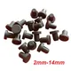 Tappo di tenuta solido, tappi per fori in gomma siliconica da 2 mm - 14 mm, tappo di tenuta a forma