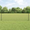 vidaXL Set di Recinzione da Giardino Set di 2 Grigio Metallo Grande