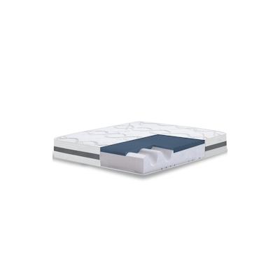 THE WHITE STONE Doppelmatratze King Size 180x195 Memory Foam Premium Quality, Antibakteriell, Anti-Milben, Anti-Allergie.| Höhe 22 cm | Made in Italy Image