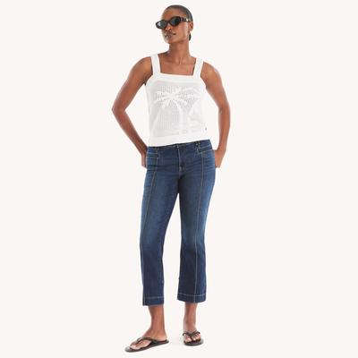 Nautica Women's Mid-Rise Demi Bootcut Denim Breeze, 8