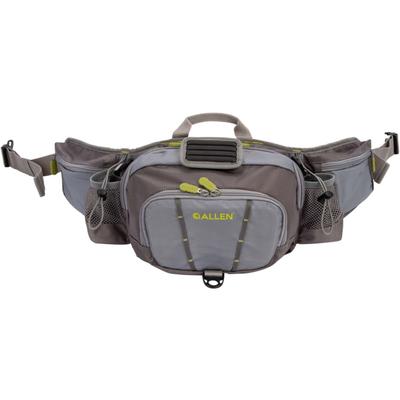 Allen Eagle River Lumbar Fly Fishing Pack Fits up to 6 Tackle/Fly Boxes Gray/Lime 6378
