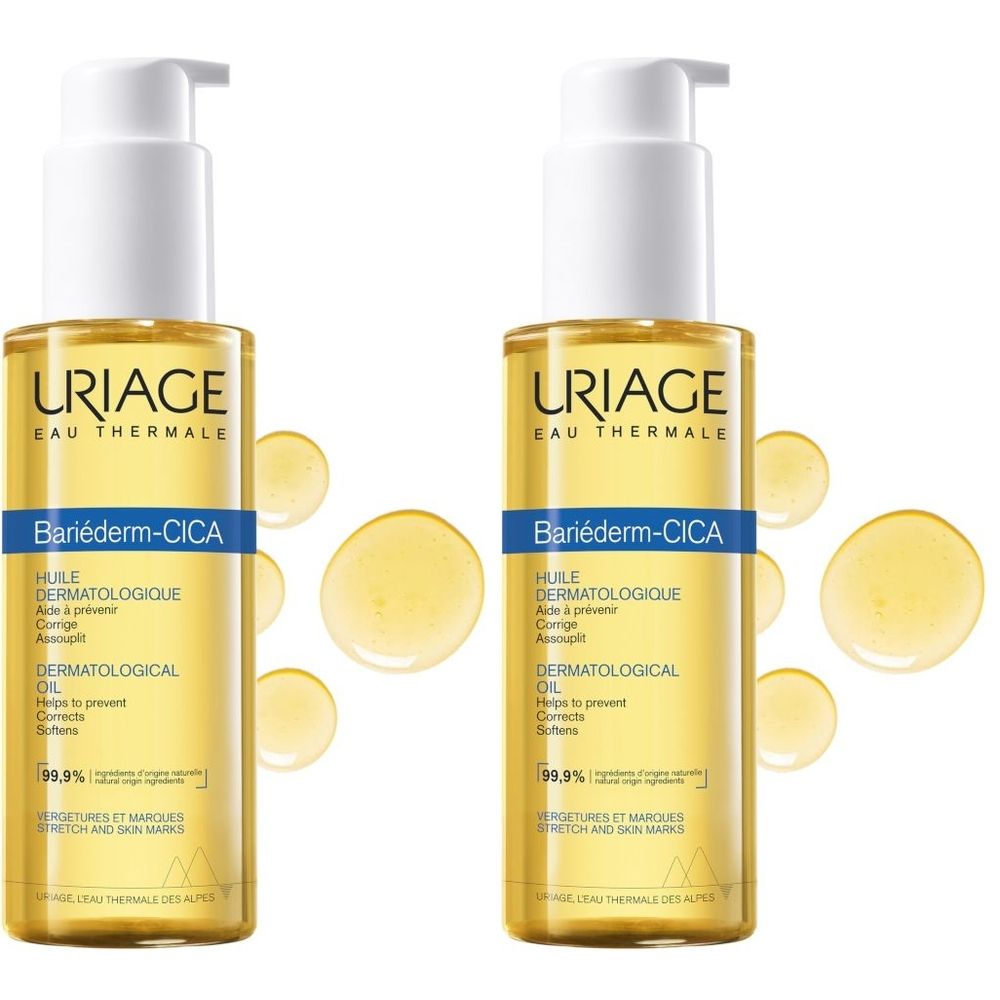 URIAGE Bariederm-Cica-Olio Dermatologico 2x100 ml Olio per la pelle