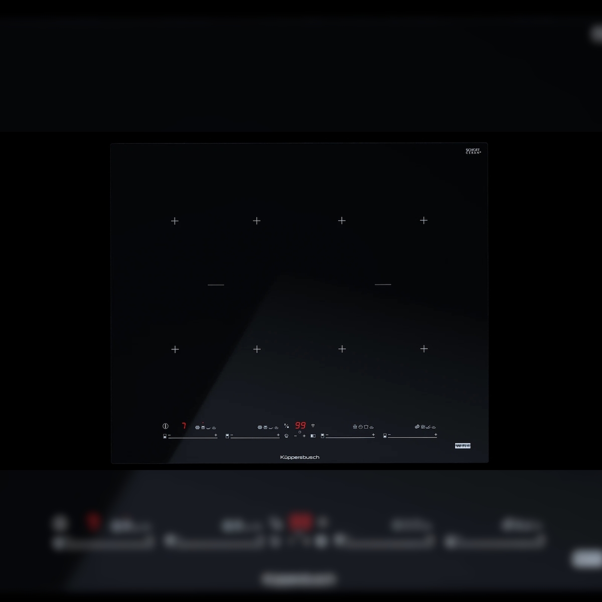 Küppersbusch 60 cm Induktionskochfeld mit 2 Flexzonen, glideControl+ und K-Connect KI6880.1SR Image