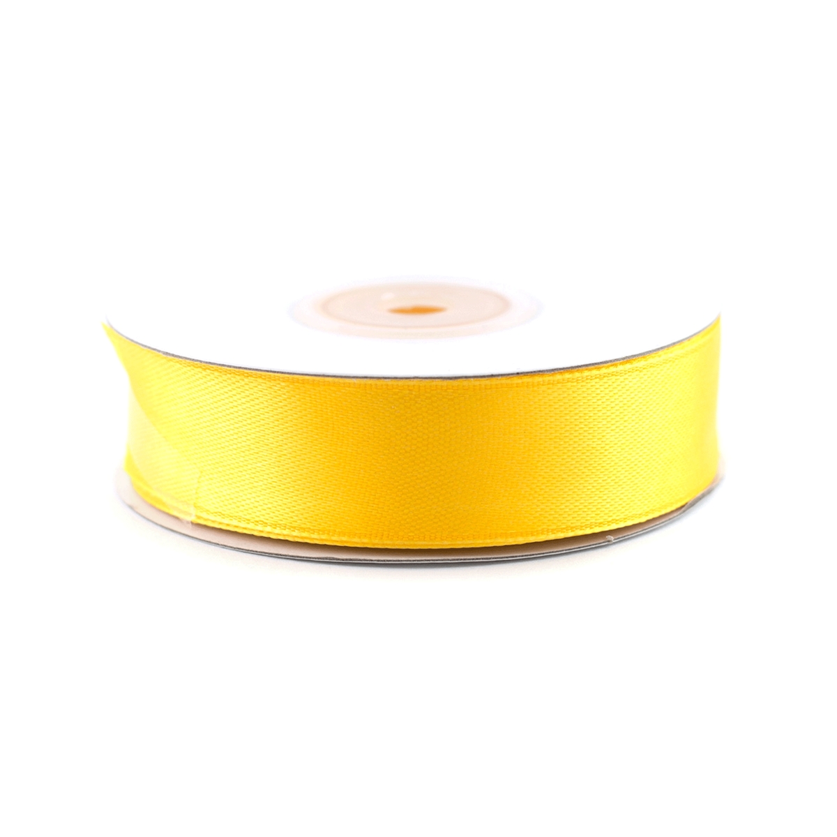 Creativery 18mm Satinband 25m Schleifenband Geschenkband Dekoband Stoffband Bänder Uni Gelb Image
