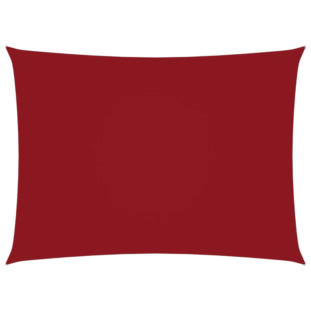 vidaXL Rechteckiges Sonnenschirmsegel aus Oxford-Stoff, 3,5 x 5 m, rotes Jardin Rho Plus-Modell Image