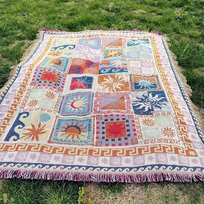 TEMU Outdoor Blanket Portable Thickened Picnic Mat, Camping Blanket Sofa Throw Beach Towel, Washable Warm Garden Tent Pad For Photography, Anti-tear Leisure Tablecloth Tapestry Background Cloth Image