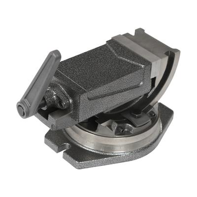 TEMU 1pc Heavy-duty 4-inch Drill Press Vise With 19kn Clamping Force, 0-90° Tiltable & Base, Precision Bench Vise For Metalworking, Woodworking, Jewelry Making, Spaces Image