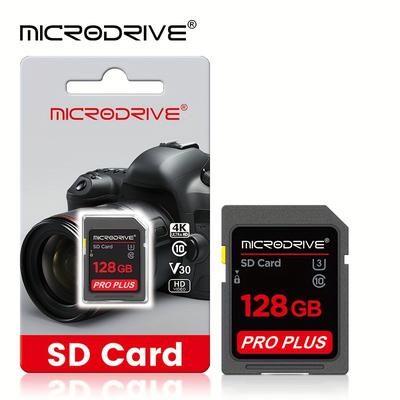 TEMU Microdrive Sd Memory Card, Class10 U3 Uhs-i 256g 128g 64g 32g 16g Used For Data Storage Of Dslr Cameras