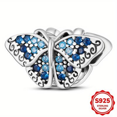 TEMU Elegant 925 Sterling Silver Pendant With And Clear Gemstones - Women's Jewelry Diy Chains, Birthdays, Holidays, Weddings, And , 2.2g, Everyday Jewelry| Pendant|sterling Silver Image