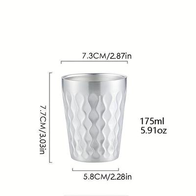 TEMU High-quality Stainless Steel Cups For Men And Women - Hand Wash Only Image